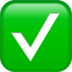 Checkmark icon emoji